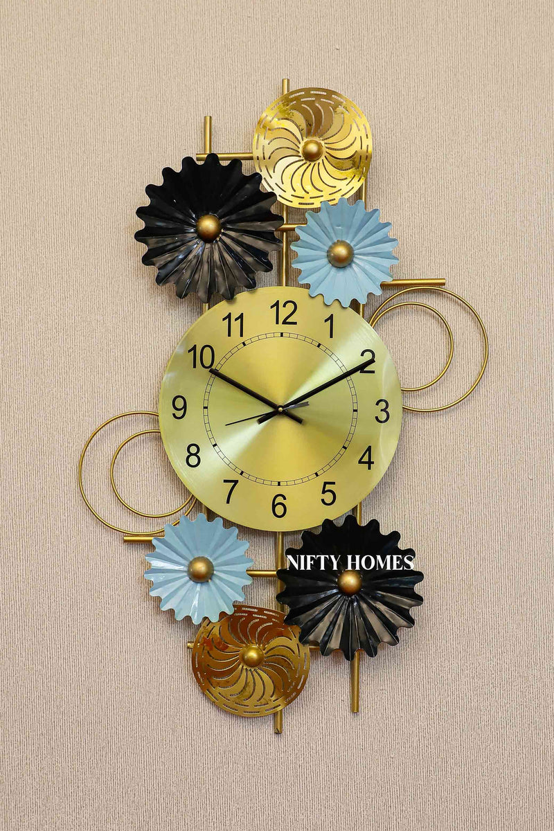 The Teal Seashell Wall Clock - NiftyHomes