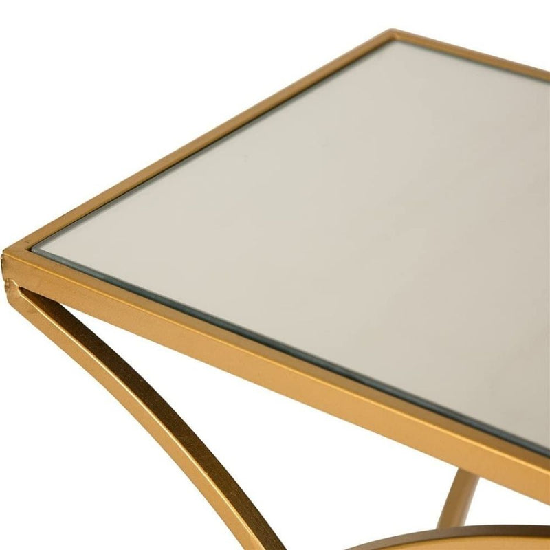 Golden Art | Glass Nested Table (Set of 2) - NiftyHomes