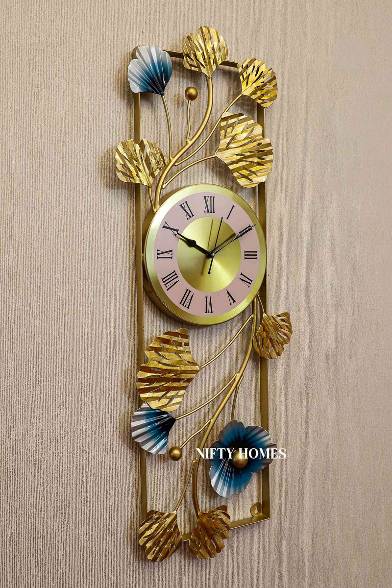 Wall Clock - Designer Clock - DS-467 - golden - Orpat Group