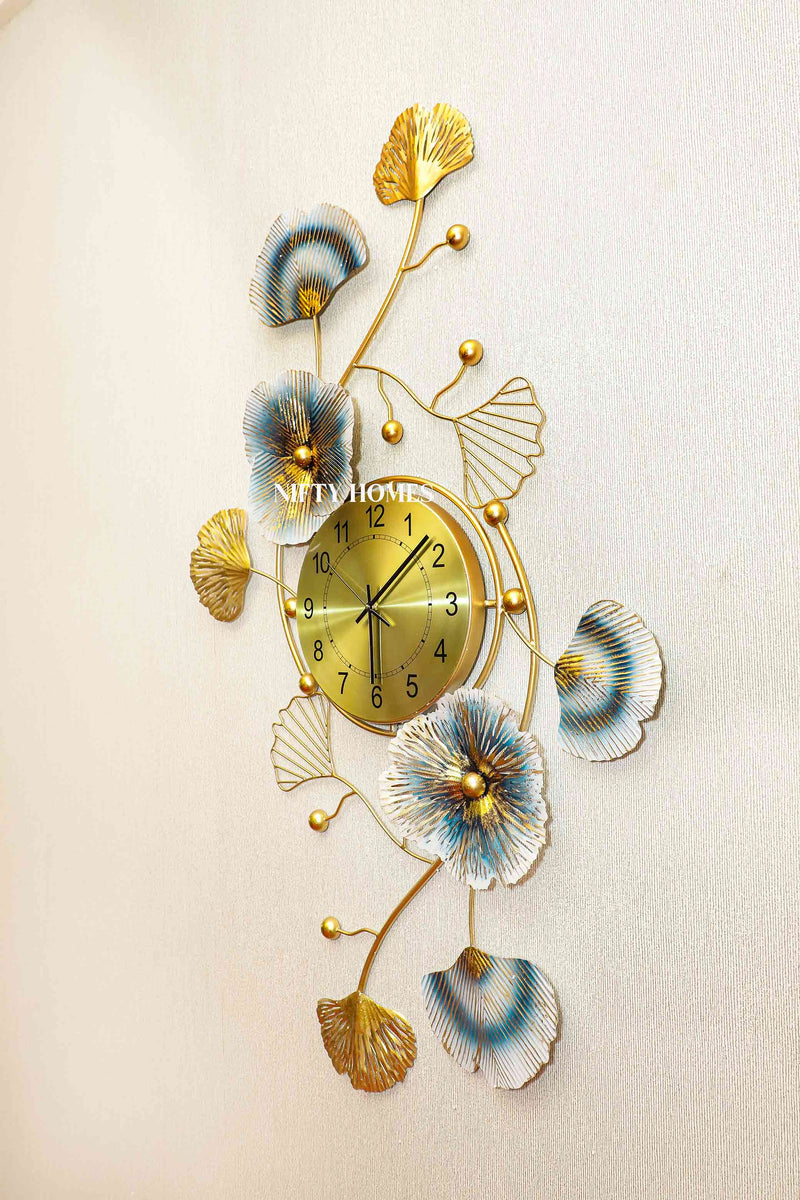 The Blissful Petals Wall Clock - NiftyHomes