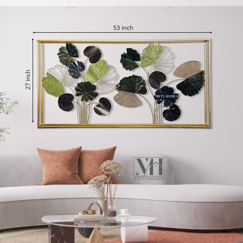 Lily Frame Metal Wall Art Panel | Wall Accent - NiftyHomes