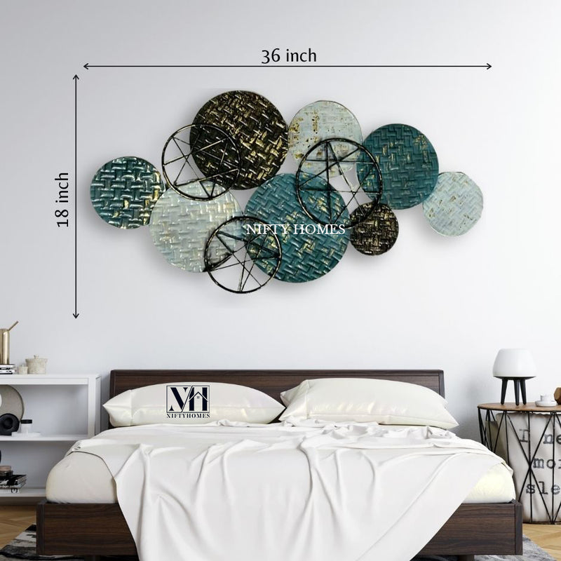 Plated Stars Metal Wall Art Panel | Wall Accent - NiftyHomes