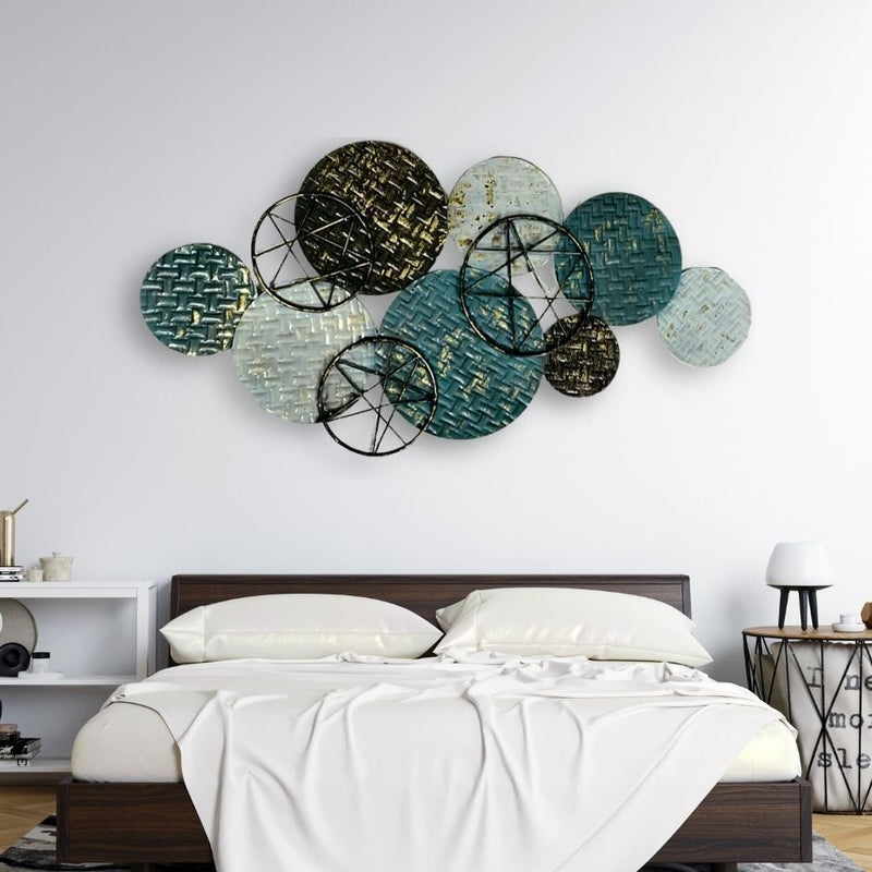 Plated Stars Metal Wall Art Panel | Wall Accent - NiftyHomes