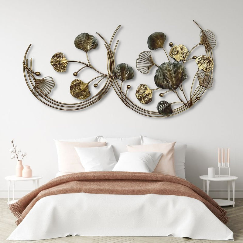 Floral Moon Metal Wall Art Panel | Wall Accent - NiftyHomes