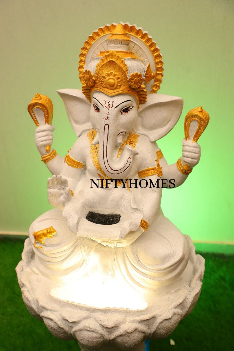 Lotus Ganesha | Water Fountain - NiftyHomes