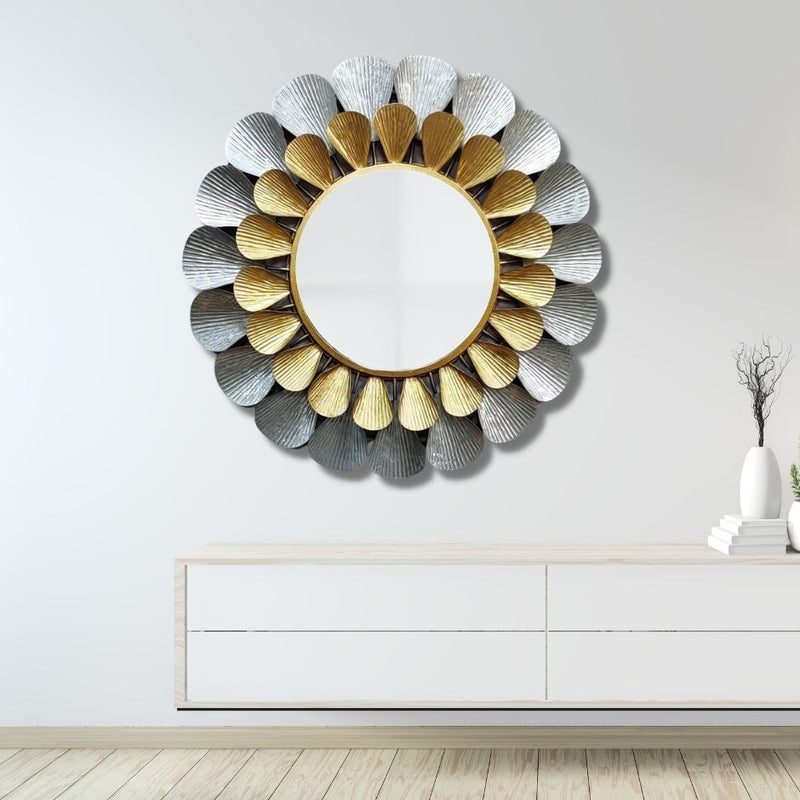 The Vibrant Sunburst | Wall Mirror - NiftyHomes