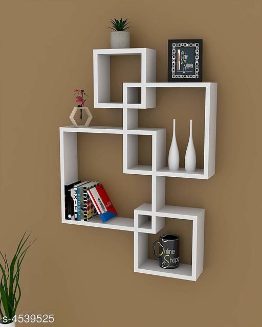 Checks Wall Shelves (Set of 4) | Wall Shelves - NiftyHomes